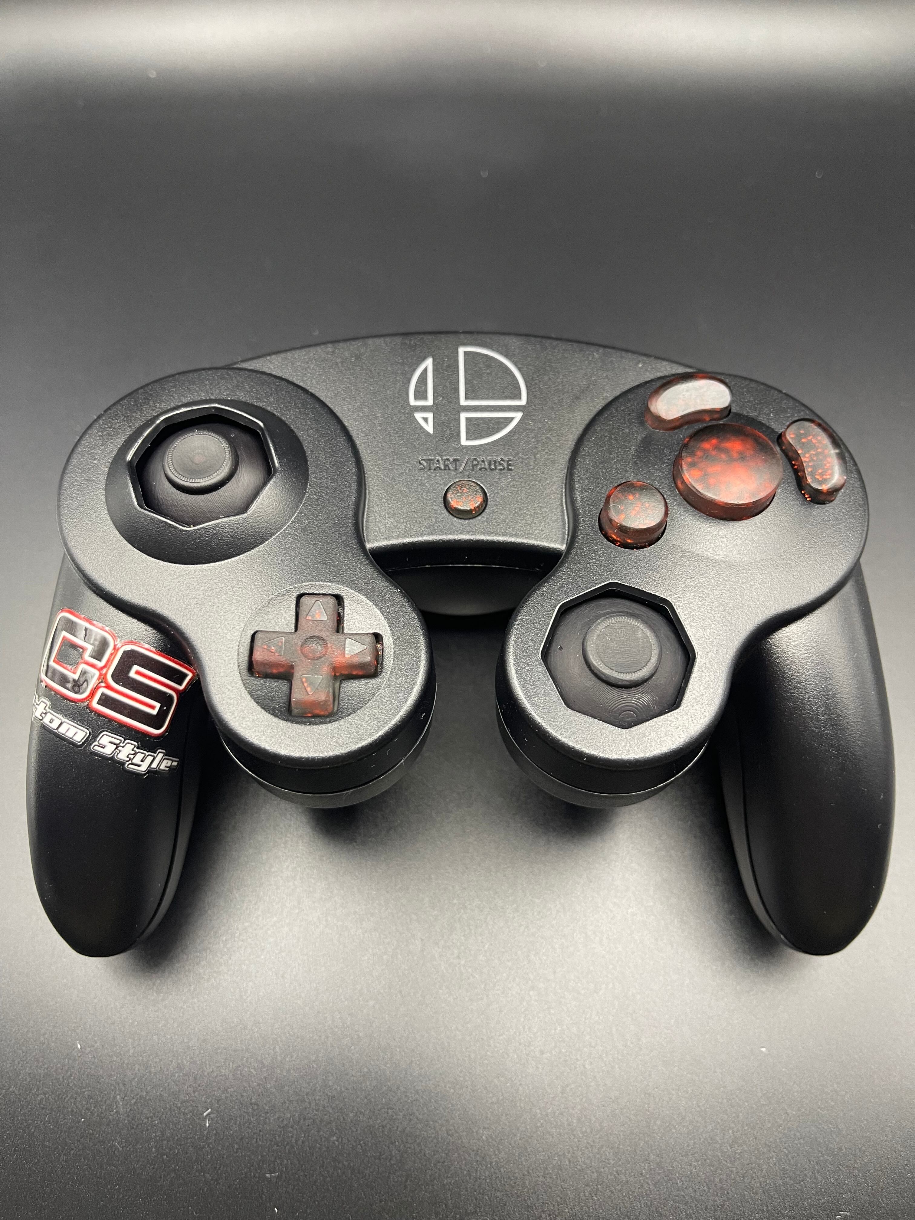 ゲームキューブコントローラー SOPBカスタムボタン（クリア