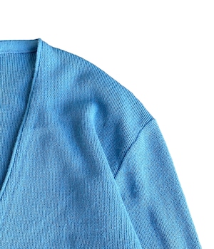 Vintage 80s Acrylic Cardigan -Sky blue-