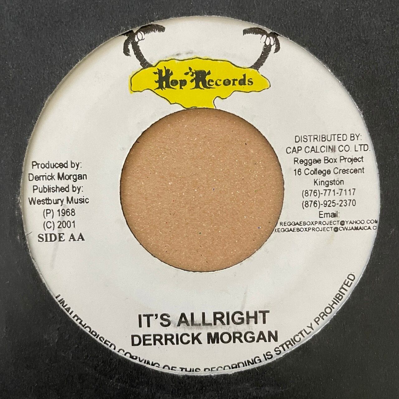 Derrick Morgan - It's Allright【7-21198】