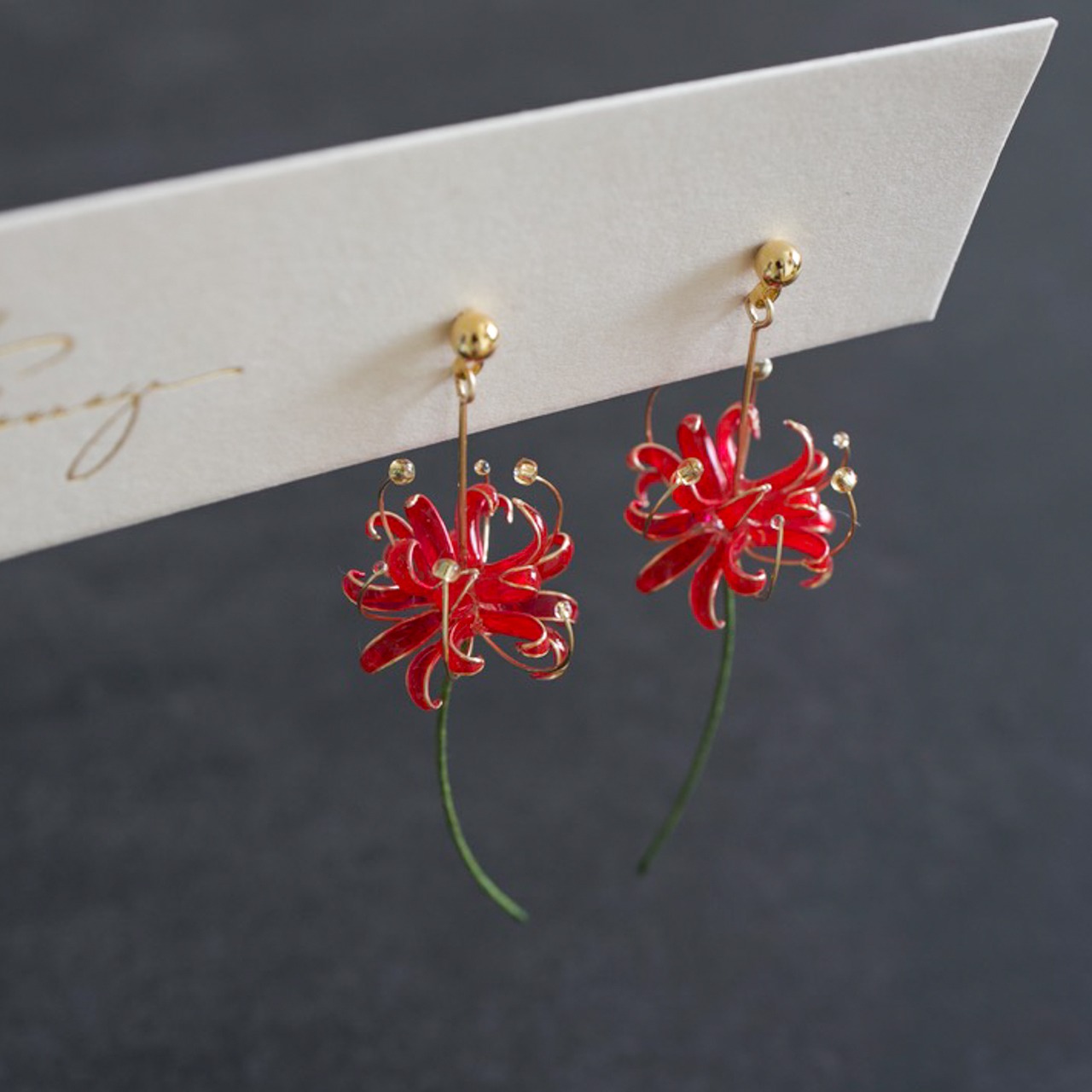 秋風と踊る彼岸花 | spider lily jewelry