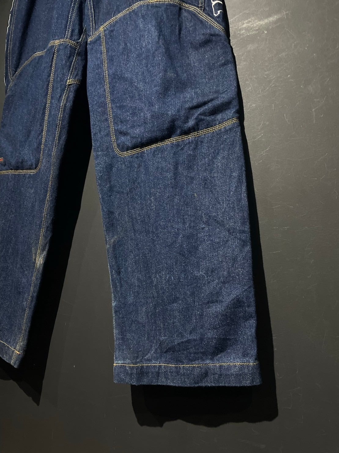 WEAPON VINTAGE】Racing Gimmick Vintage Loose Baggy Denim Pants