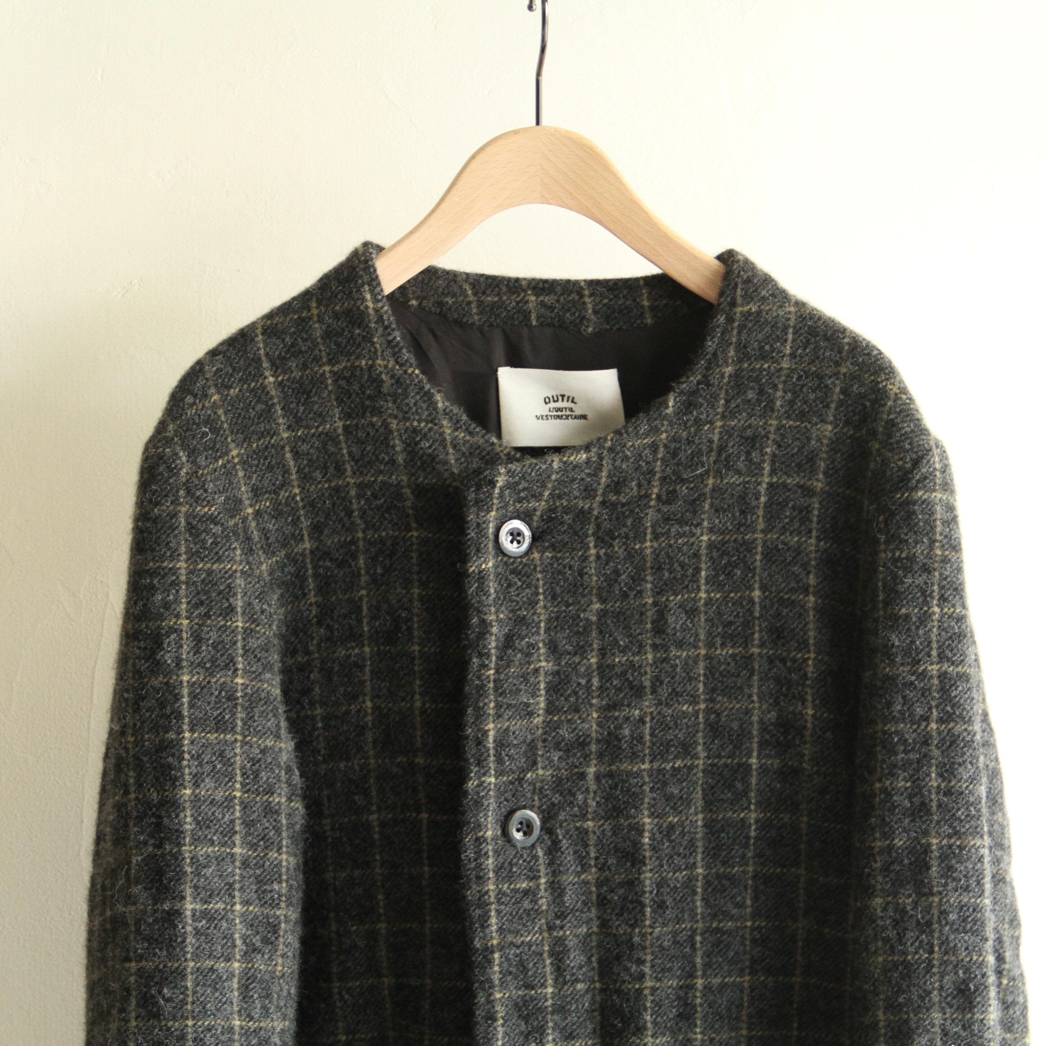 ジャケット・アウター OUTIL VESTE ANTSIRAMANA BLACK INDIG OUTIL VESTE ANTSIRAMANA BLACK INDIG