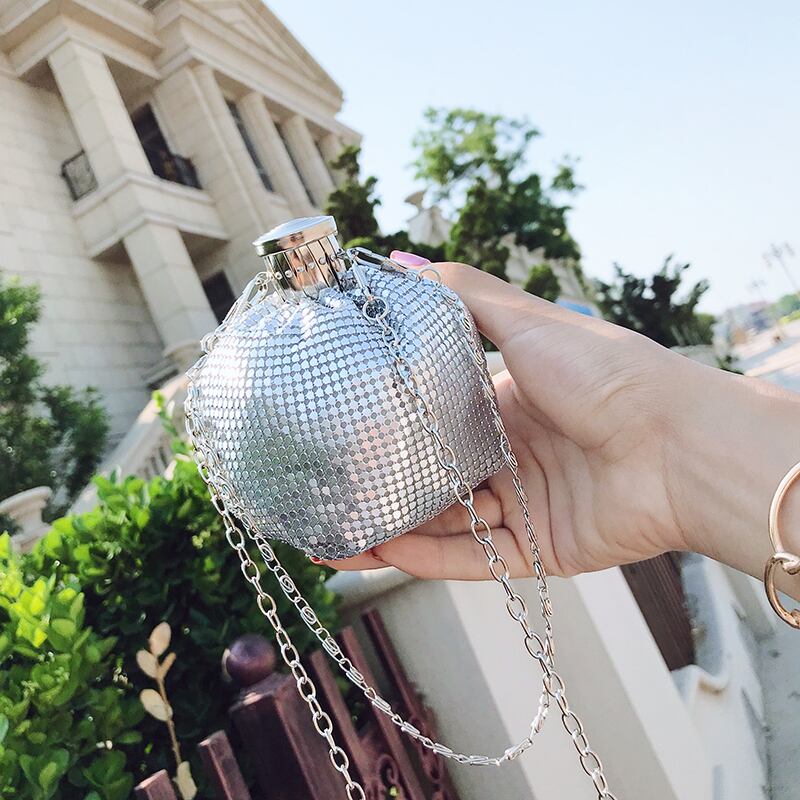 レディースサマーチェーン 夏物 メッセンジャーバッグ 手作りハンドバック14714985604