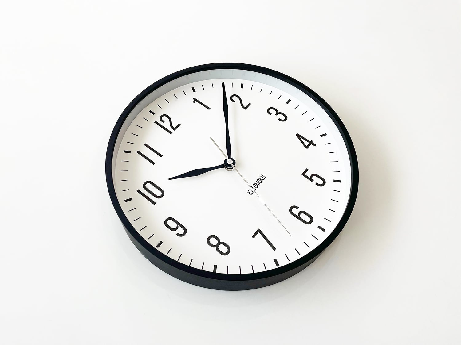 KATOMOKU plywood clock 19 ブラック km-111BK | 加藤木工株式会社