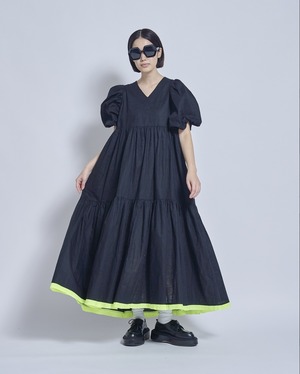 【予約商品:5月お届け】 THOMAS MAGPIE コットンリネンワンピース