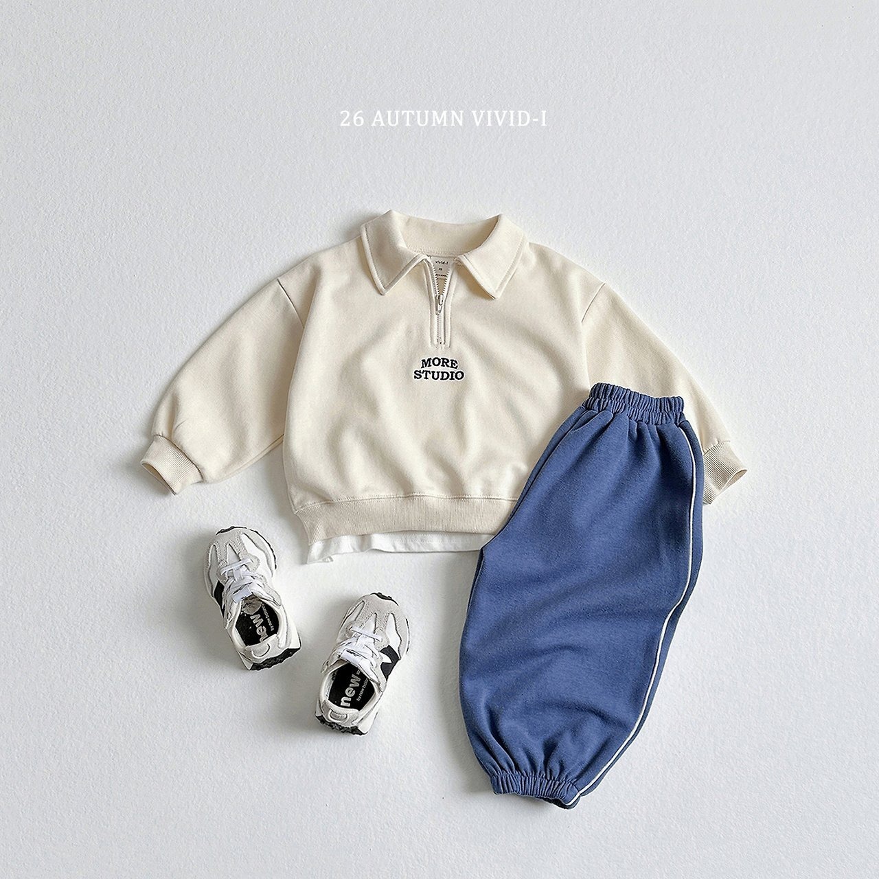 border creamSnavyS［即納］more anorak mtm 26autumn/ VIVID I