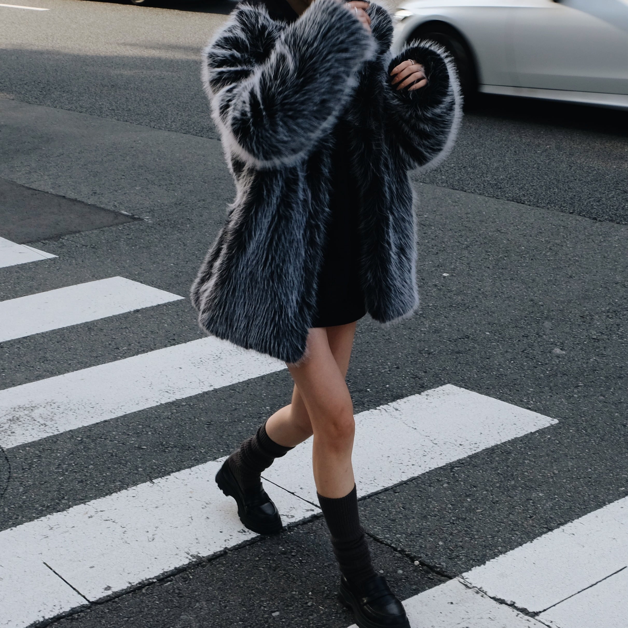 FAKE FUR NUDE COAT / BLK | FELIM FAKE FUR NUDE COAT / BLK | FELIM