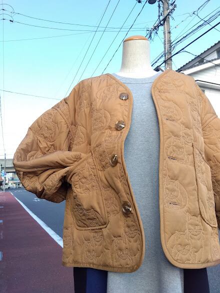 didizizi ディディジジ　ネコキルティングジャケット didizizi（ディディジジ）の「ネコキルティング JK（ノーカラー