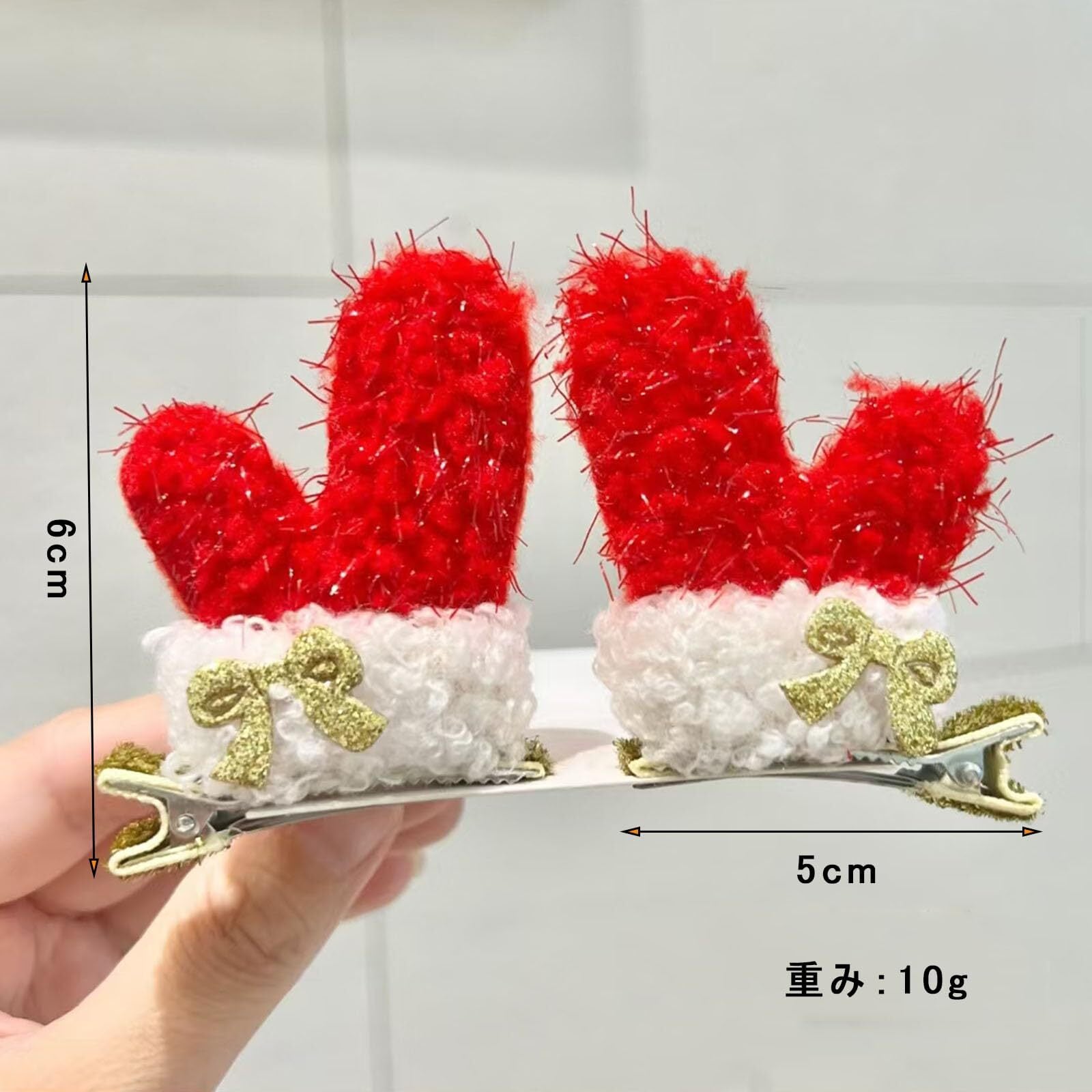 特価商品】[Frenflu] クリスマス ヘアクリップ 髪飾り 鹿の角 蝶々結び