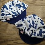 サイクルキャップ　Blue Panda