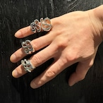 筆記体 ビッグ イニシャル リング:CB Jewelry Studio シービー ジュエリー スタジオ