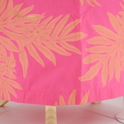 フラダンス 衣装 スカート ファンシードレス ピンク系 FANCY DRESS シングル ラウアエ柄 ティアレ柄 かわいい 華やか 鮮やか 明るい ピンク 橙 ハワイアン アロハ ハワイアンプリント フラ ダンス レッスン 練習 オレンジ系 おしゃれ