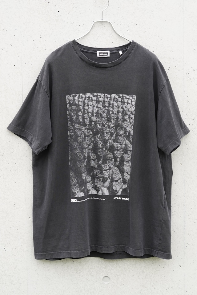 KITH × STAR WARS 40th Anniversary Stormtrooper Vintage Tee / Faded Black / XL