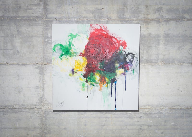 花 絵画 （3） Floral No,3 / 花の現代アート作品 絵画販売 | TOMOYA GALLERY STORE