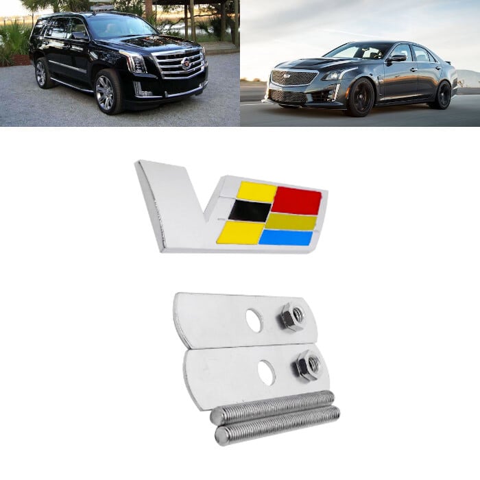 バッジ エンブレム グリル V Cadillac ATS BLS CT6 CTS DTS Escalade