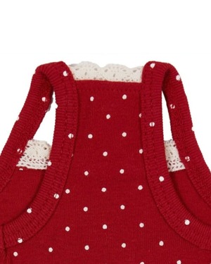 【予約】[ thesallyslaw ] Chloe Top｜Wine Dot