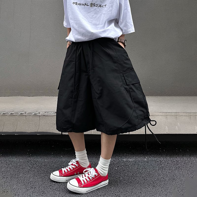 XBROクロップドナイロンカーゴパンツ | mblueshop