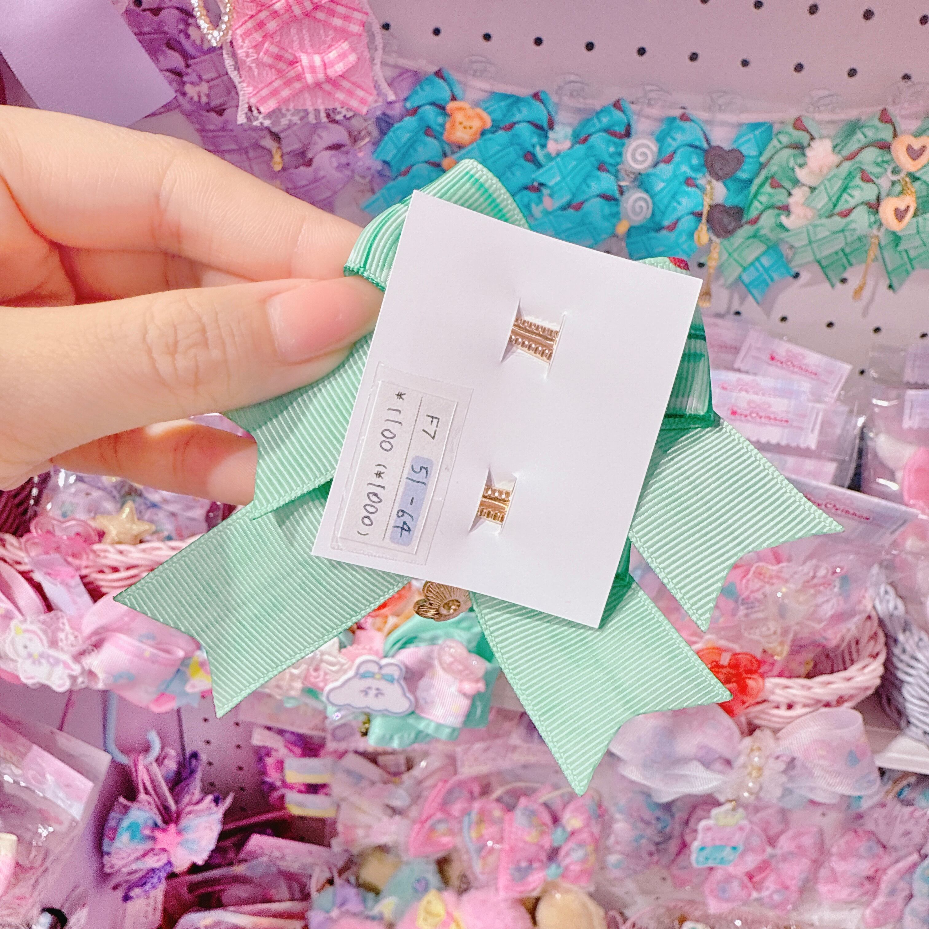 【F7】51-64ツインヘアクリップ