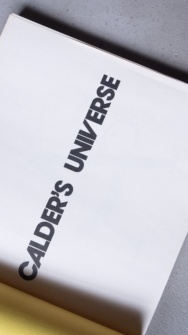 "Calder's Universe" ’70s vintage Art catalog book