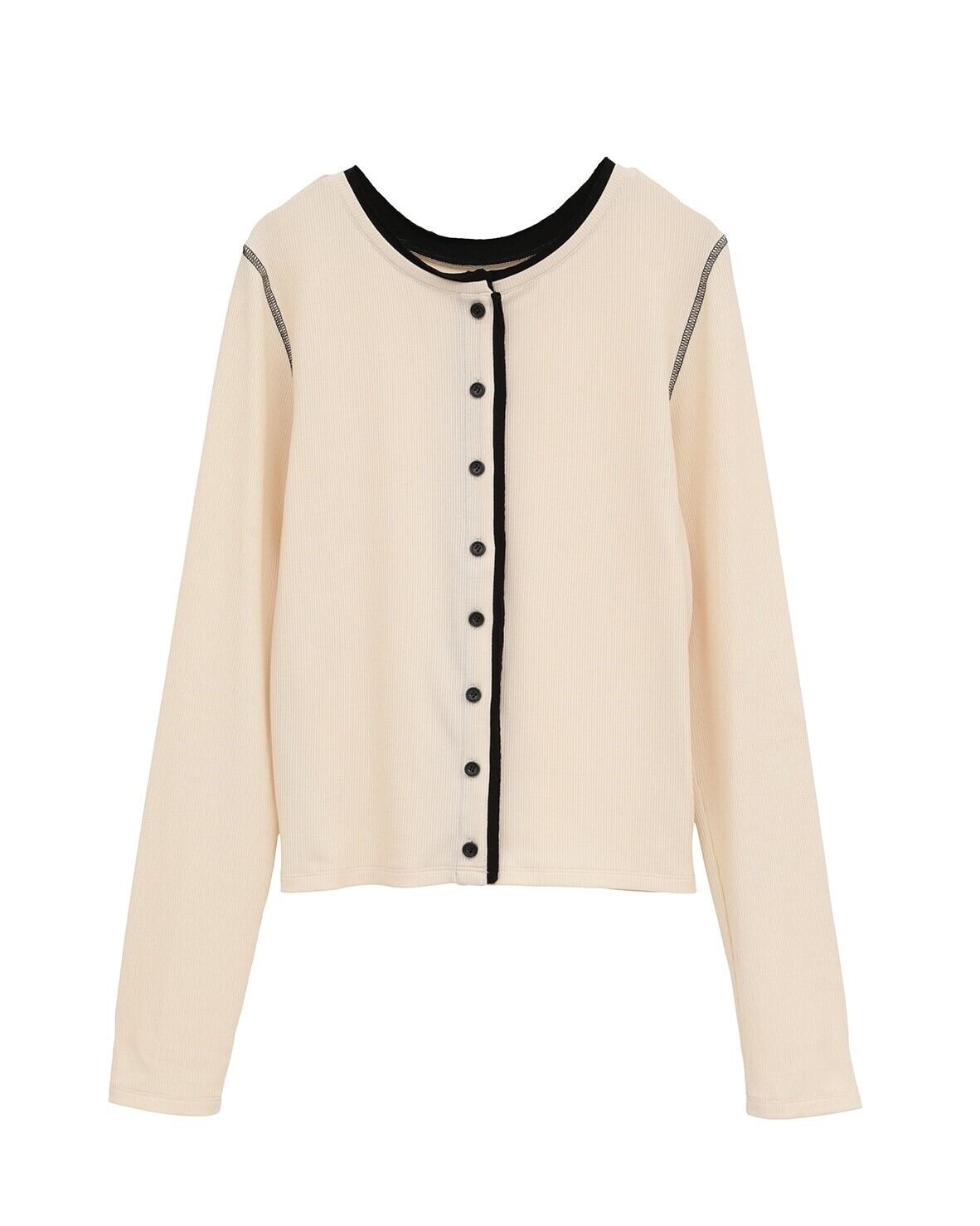 CLANE(クラネ) W FACE BICOLOR CARDIGAN | サウスオレンジ｜メンズ