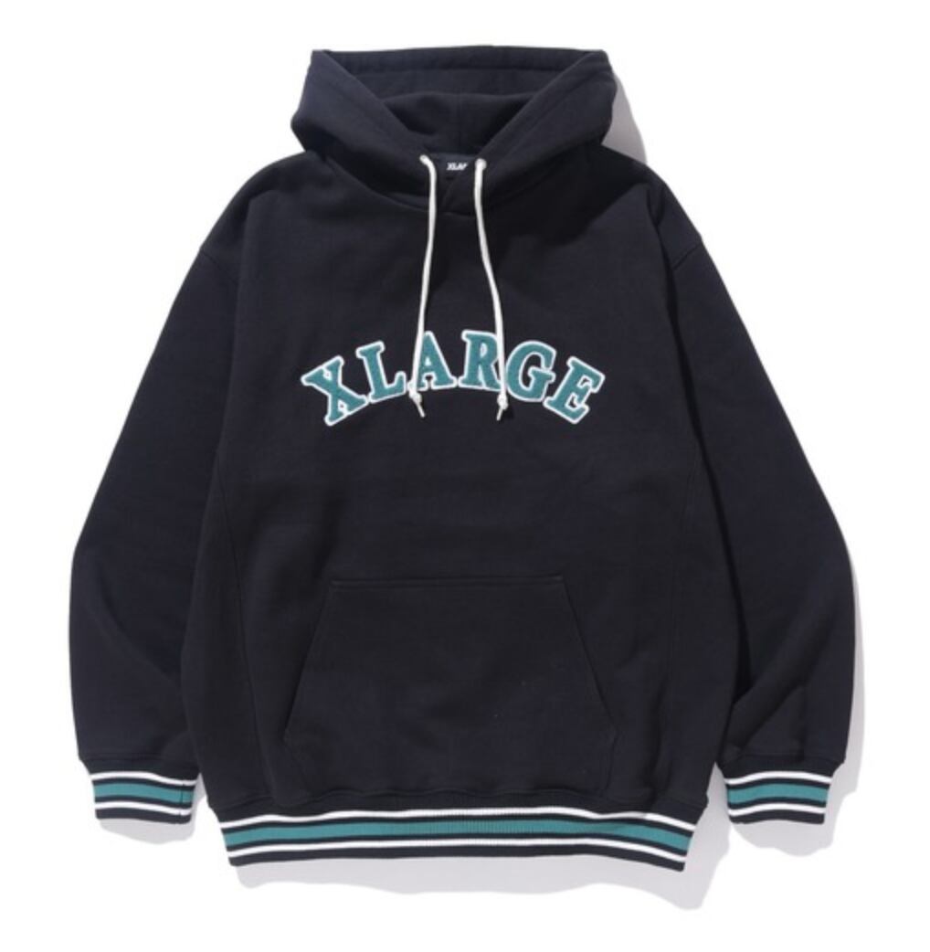 XLARGE エクストララージ パーカー フーディー グリーン OGゴリラ XLARGE BACKSIDE SLANTED OG ZIP HOODED SWEAT パーカー