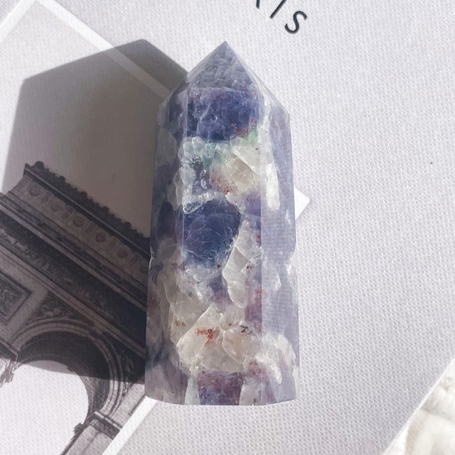 Mica Iolite in Quartz 2✧ マイカ アイオライト