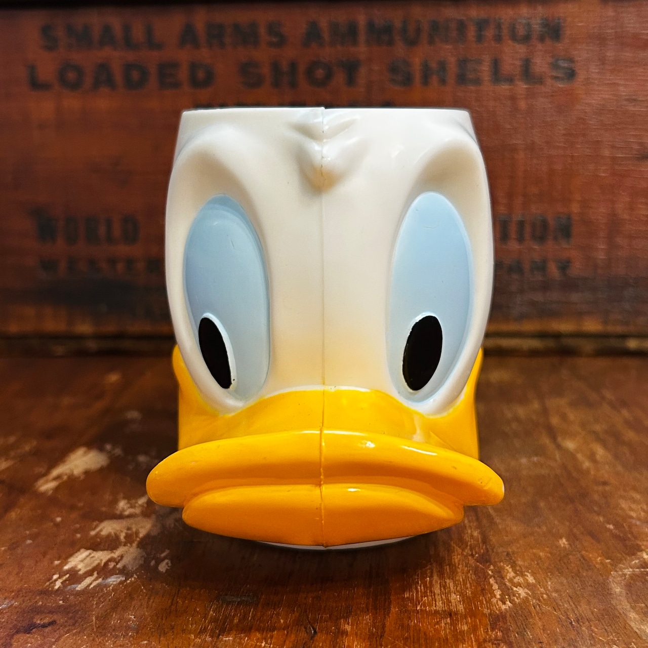 1980s Disney Donald Duck 3D Face Mug ドナルドダック ヴィンテージ フェイスマグ