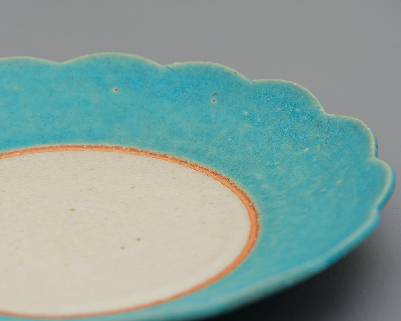 花皿／掛け分け／トルコ青UTSUWA