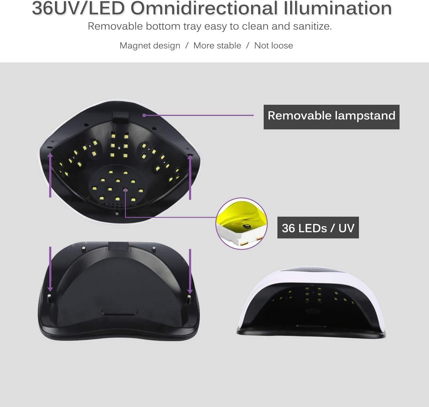 UVネイルランプ W 高速LEDネイルドライヤー ジェルネイルポリッシュ