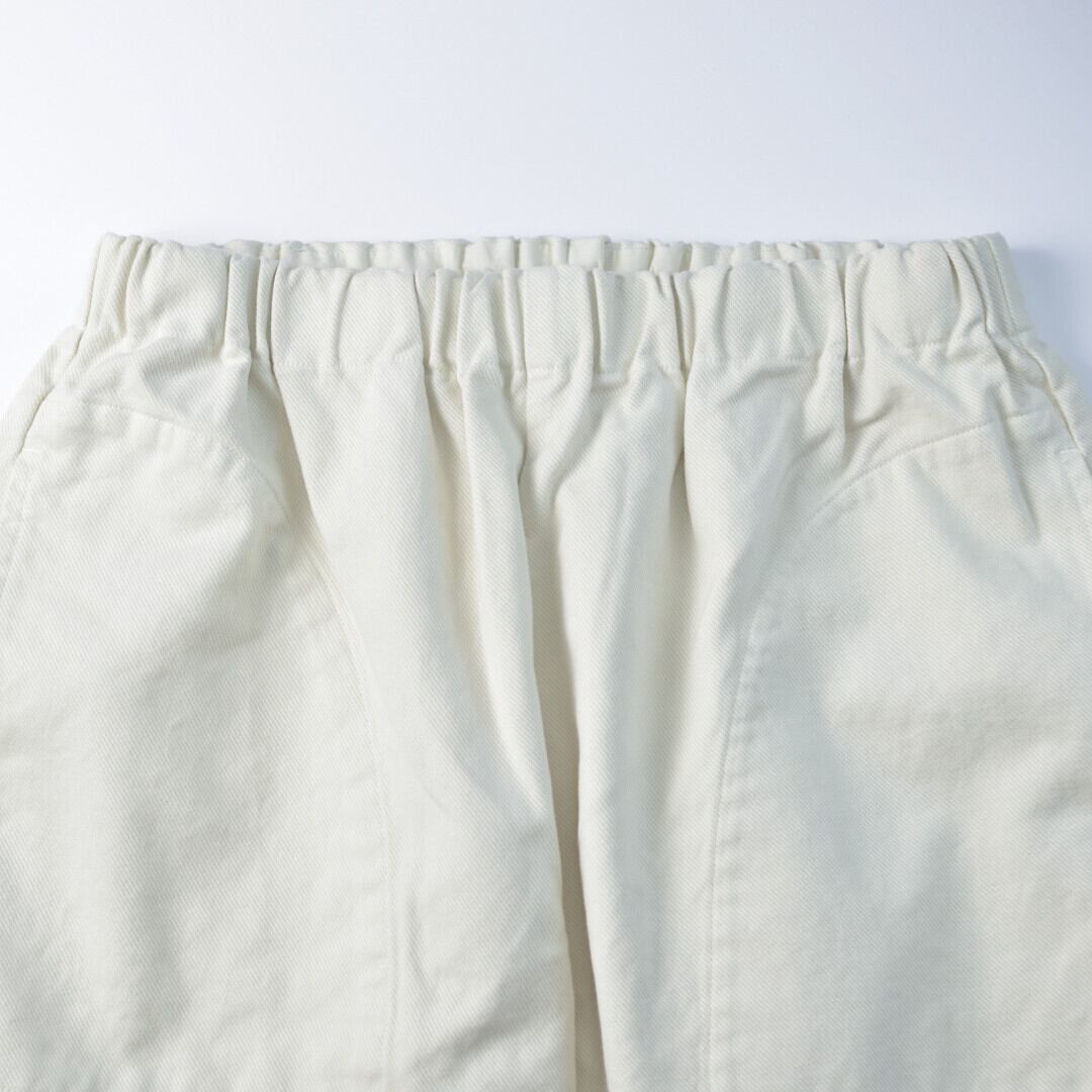 prit プリット ドビーツイル両面起毛リラックスパンツ・アイボリー