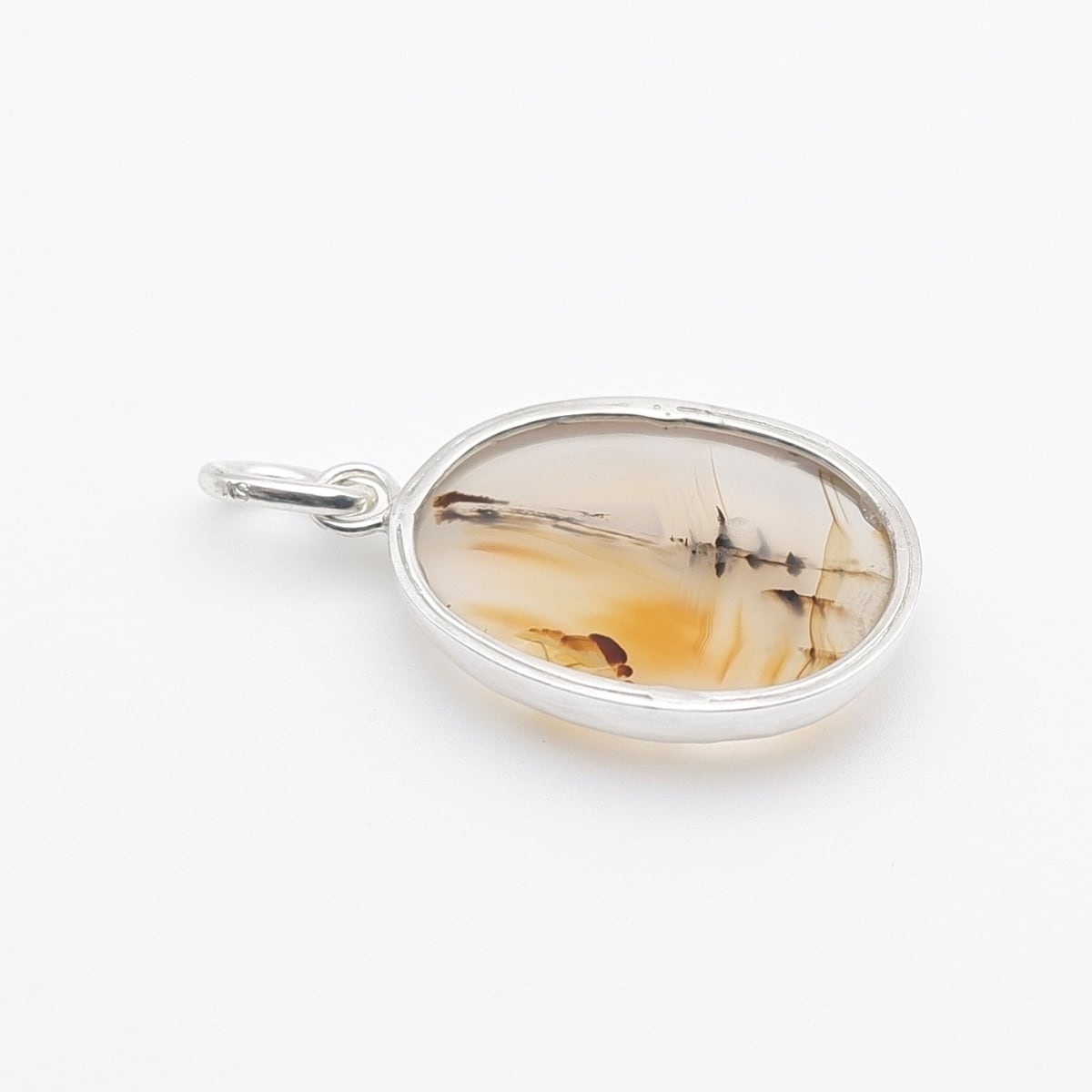 ピクチャーアゲートのペンダント 天然石アクセサリー ペンダントトップ