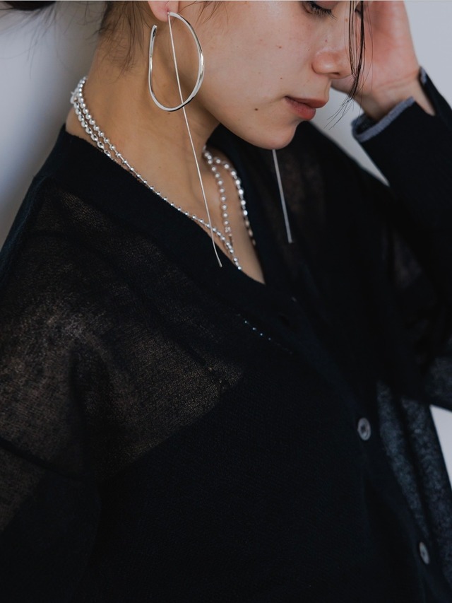 【送料無料】 CHIGNON(シニヨン) BIGフープ&チェーン2wayピアス シルバー 0053-415SH