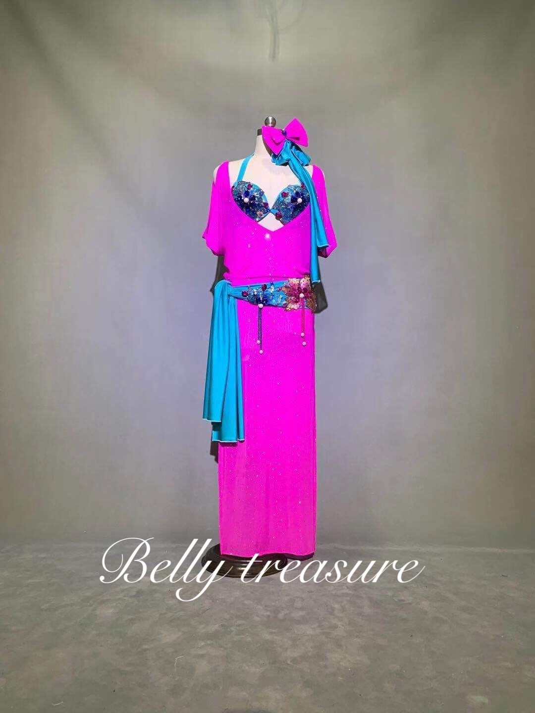 ベリーダンス   舞台衣裳 5点セット ベリー ダンス衣装 レディース ベリダンス