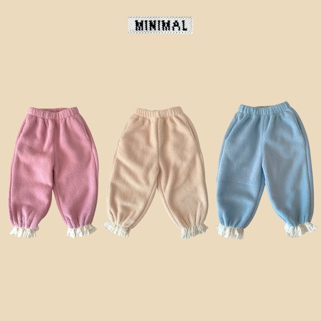 cloud lace jogger pants【minimal】 ※12月下旬~1月上旬発送予定