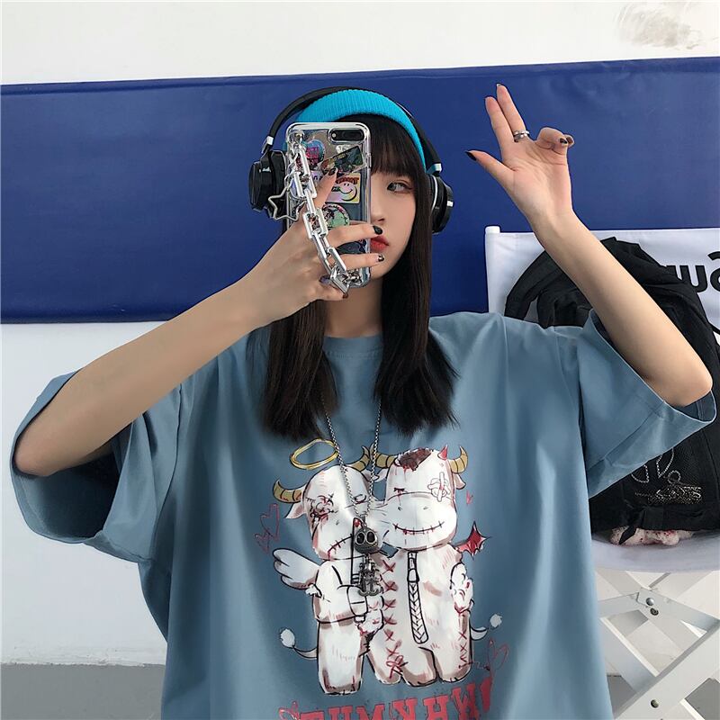 サマールーズTシャツ スタンダードプリント レトロ 夏物 ケッペル85800509685