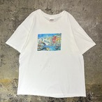 90s Hanes Art Style Print Tee USA製