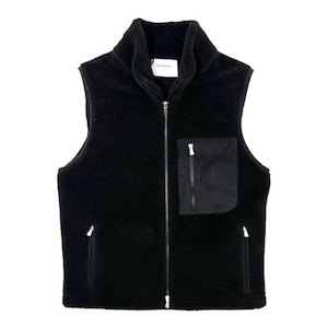 GranSasso(グランサッソ)  Eco  Mouton Knit Vest(13182/55112/099)/BLACK