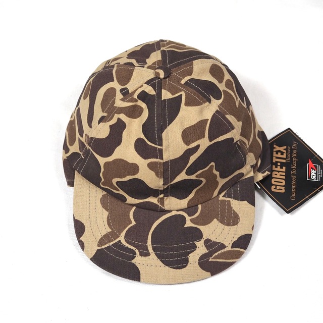 【NOS】Orvis GORE-TEX×Thinsate sun shade hunting cap frogskin camo /USA製 イヤーフラップ キャップ