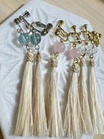 精麻ピアス・イヤリング（天然石）フルオーダー