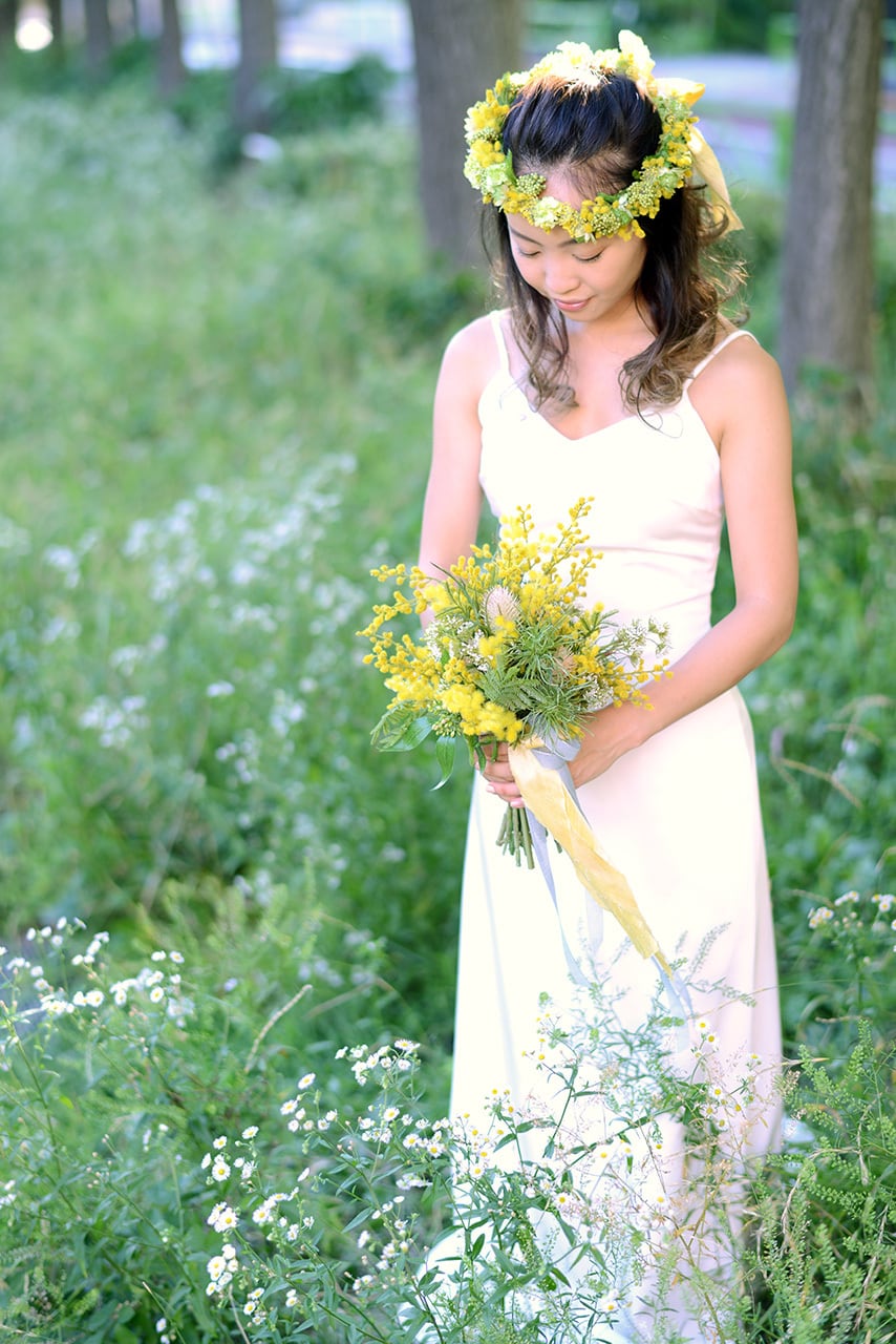 ミモザのブーケ 06 - Silk Bouquet - | hues design online store