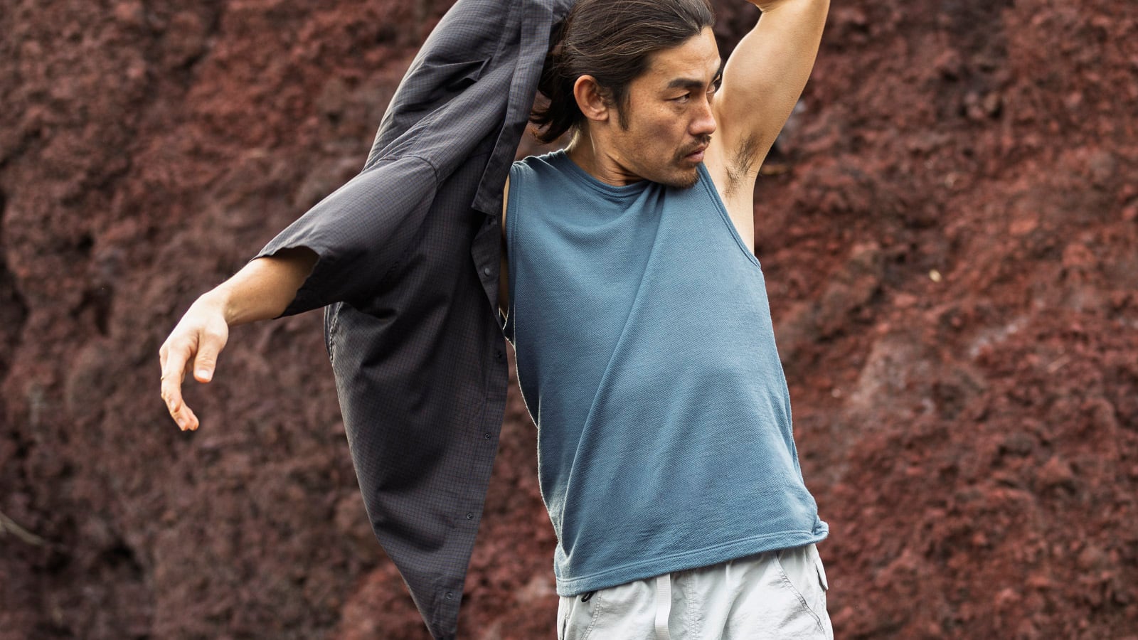 山と道 / DF MESH MERINO SLEEVELESS（MEN） | st. valley house