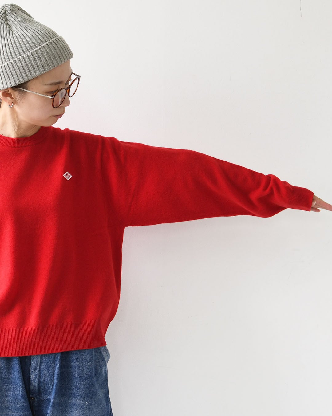 DANTON [ダントン] W LAMBSWOOL CREW NECK KNIT PULLOVER [DT-D0027LMW