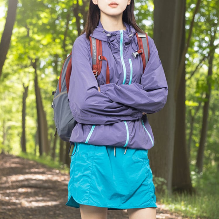 Zip-Up Drawstring Jacket ‐5col‐ A0641