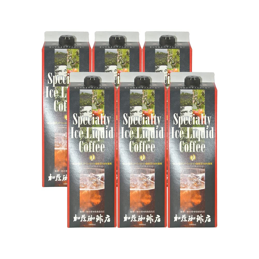 【在庫処分】honu加藤珈琲店 スペシャルティアイスリキッドコーヒー【6本】セット 無糖 加藤珈琲店