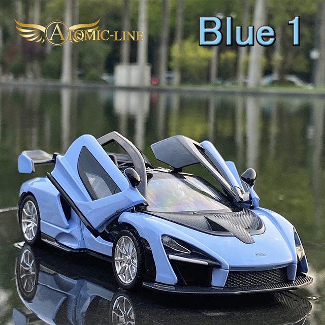 マクラーレン セナ 1/32 ミニカー 全5色 ライト点灯 エンジンサウンド 合金モデル 模型 スーパーカー
