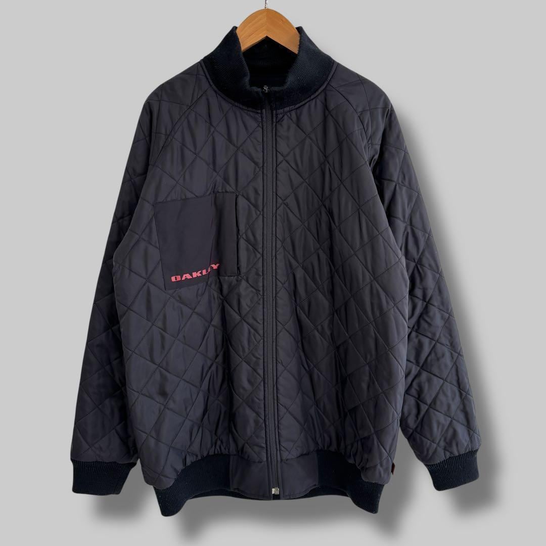 90s OAKLEY リバーシブル キルティング ジャケット 赤タグ テック系