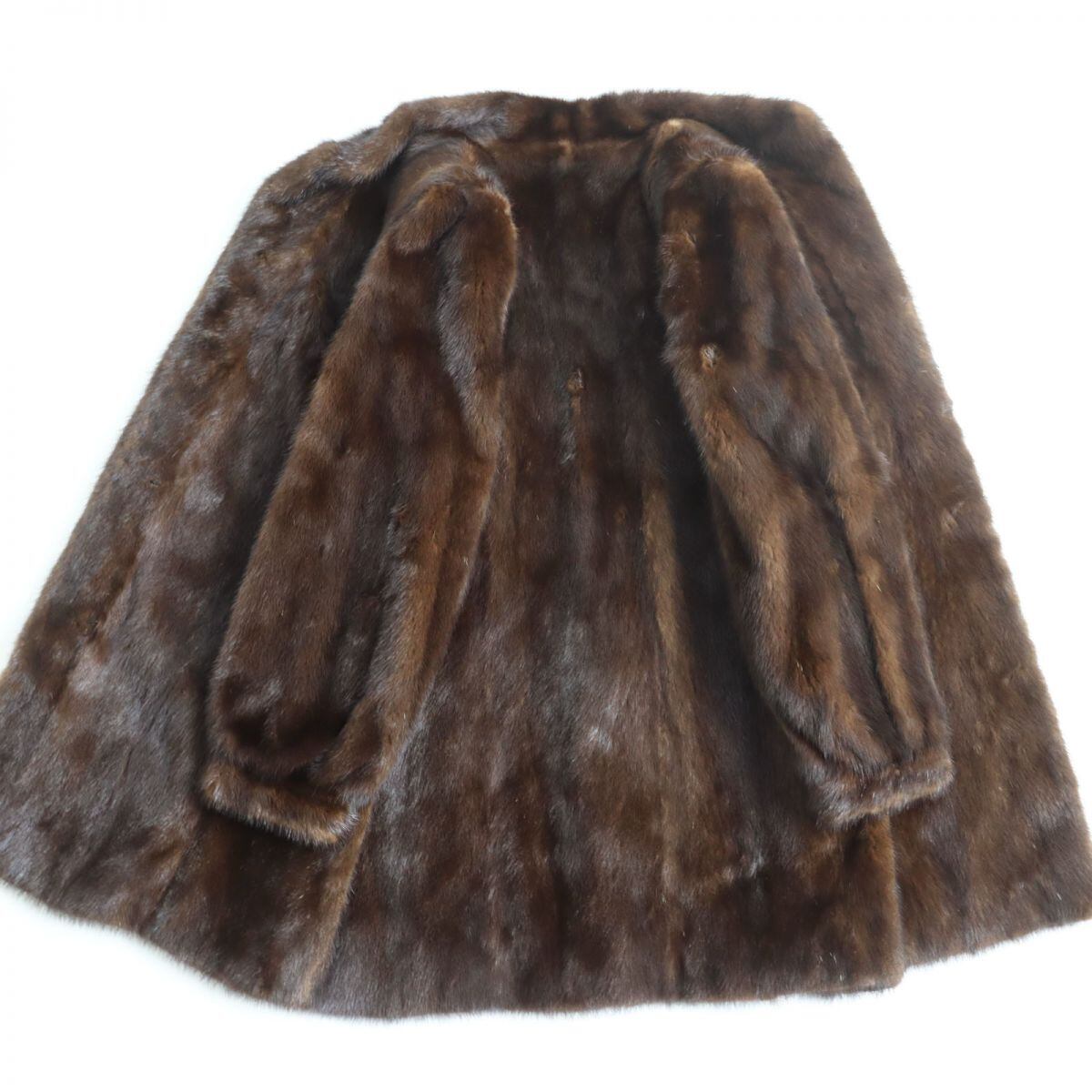 美品△MINK ミンク 逆毛 本毛皮ショートコートジャケット ブラック 13