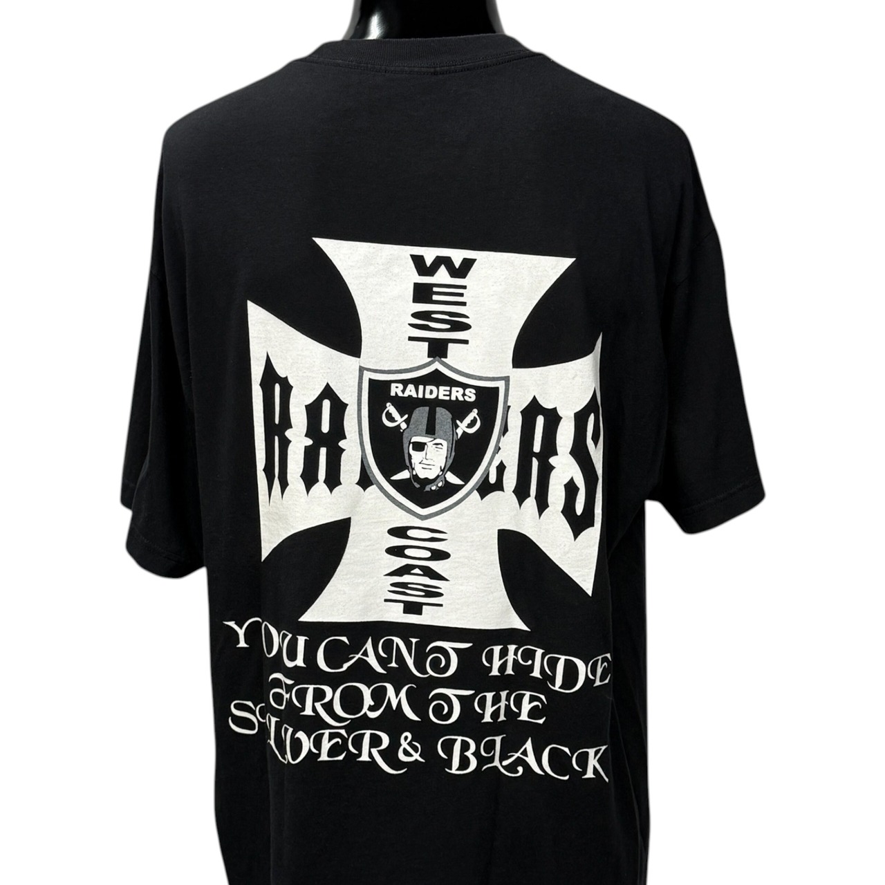 【RAIDERS】レイダース "YOU CAN'T HIDE FROM THE SILVER & BLACK" Tシャツ