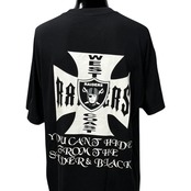 【RAIDERS】レイダース "YOU CAN'T HIDE FROM THE SILVER & BLACK" Tシャツ