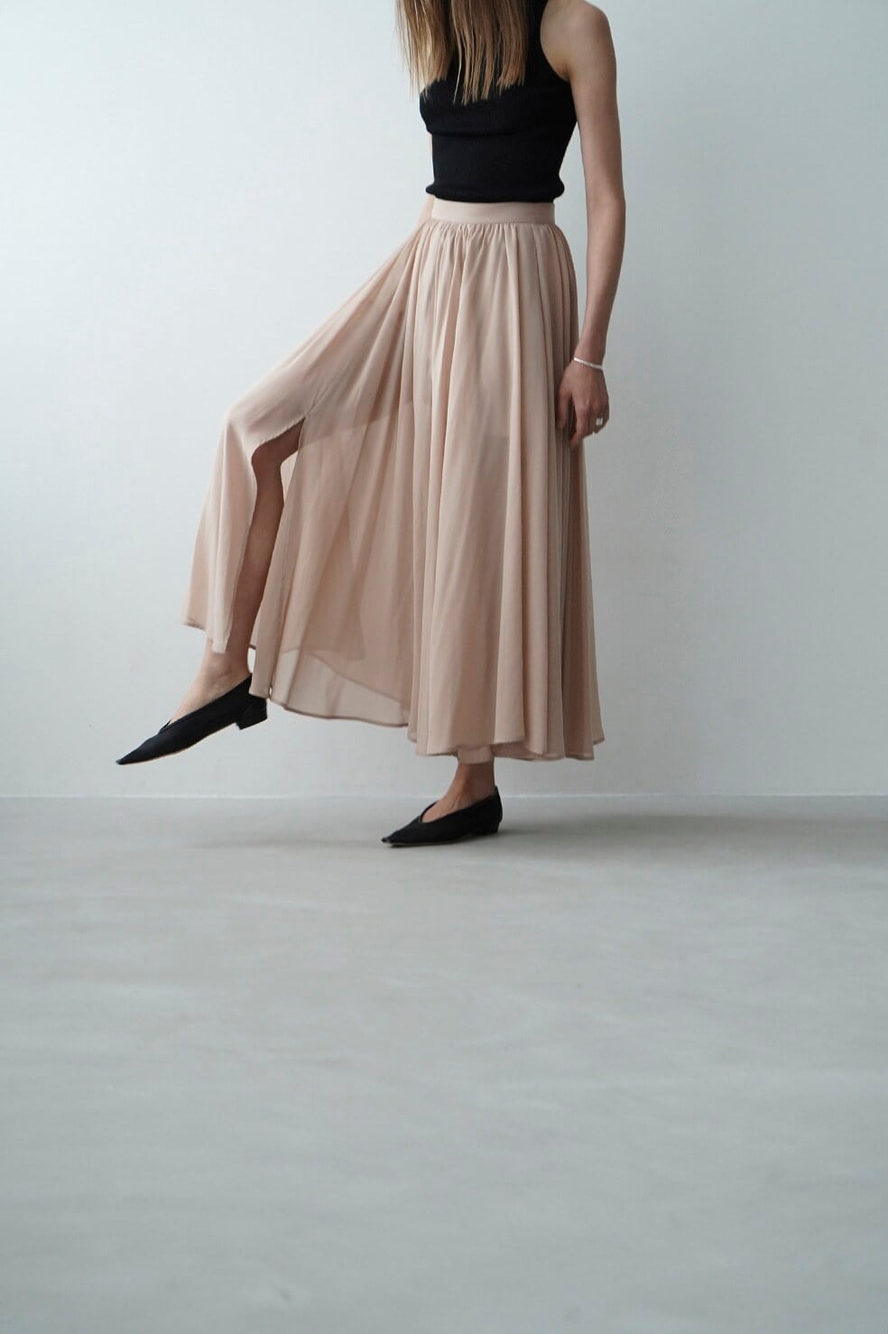 CLANE SHEER SLIT SKIRT 3カラー | FLICKA KOBE